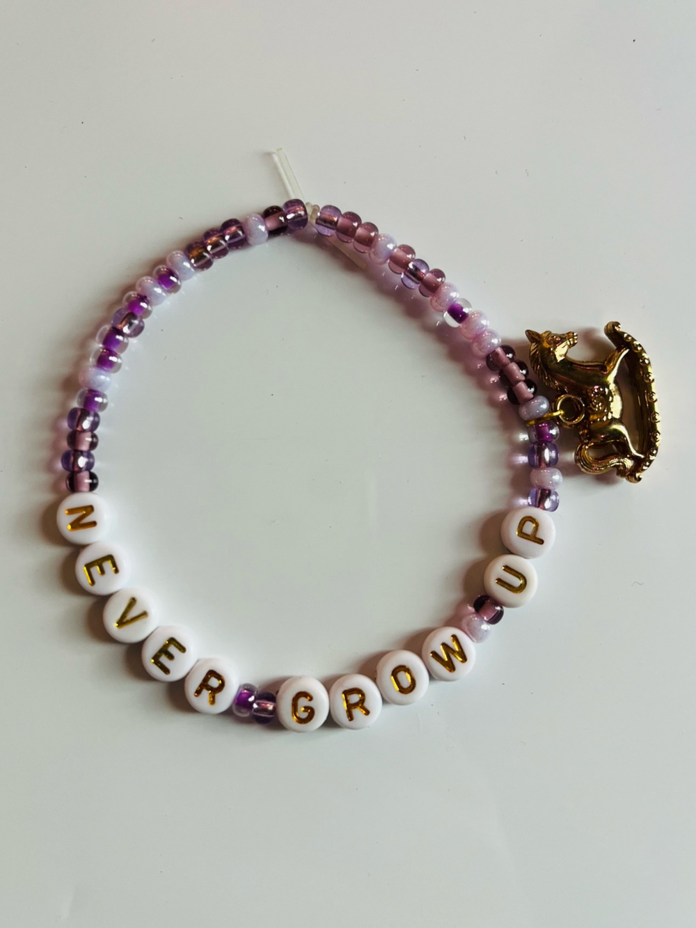 Taylor Swift Eras Tour Friendship Bracelet Speak Now Never Grow Up